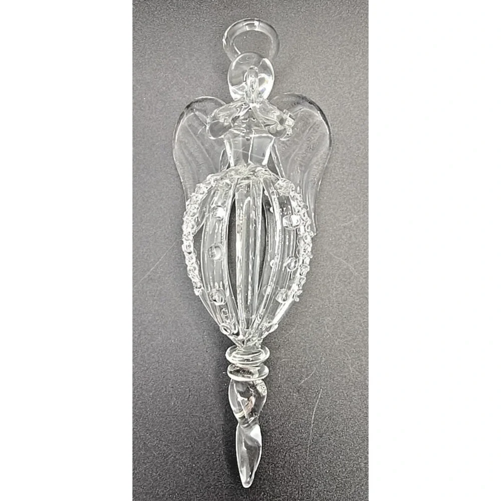 Vtg and‎ Blown Clear Spun Glass 6